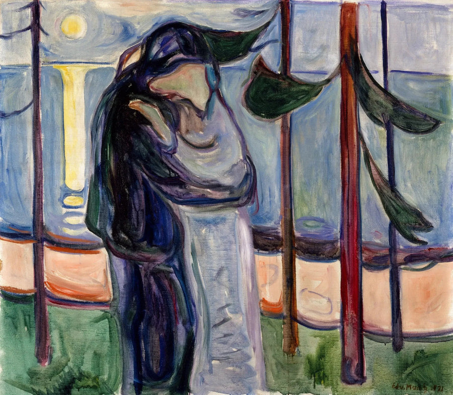 Kuss am Strand - Edvard Munch