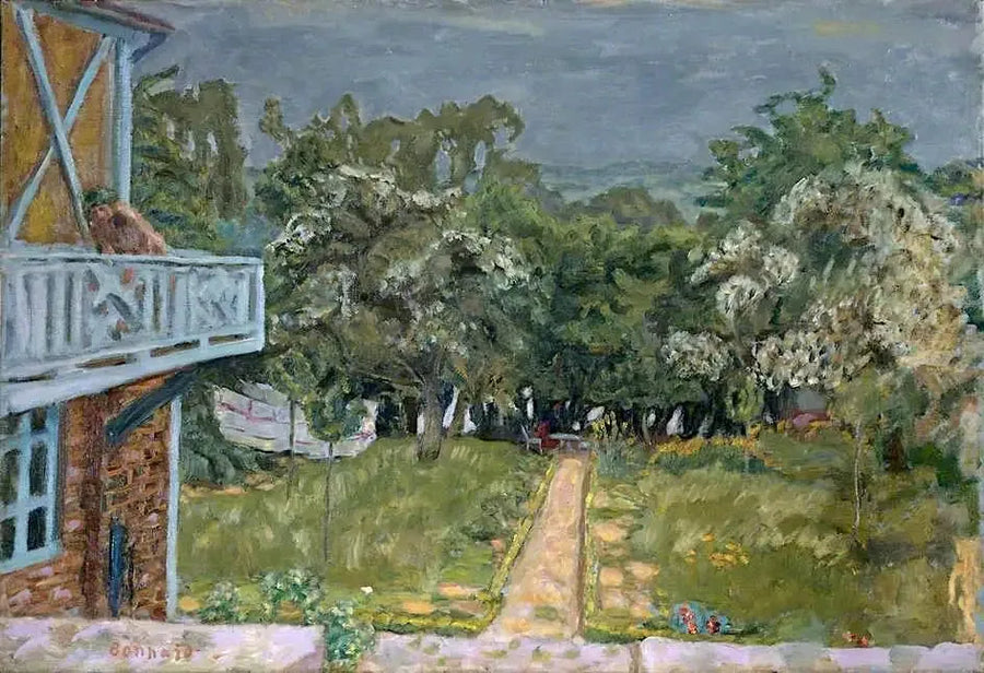 Blauer Balkon - Pierre Bonnard