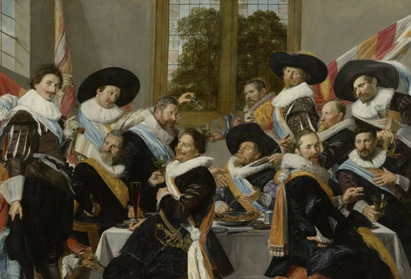 Bankett der Offiziere des Bogenschützenkorps von Saint-Adrien - Frans Hals