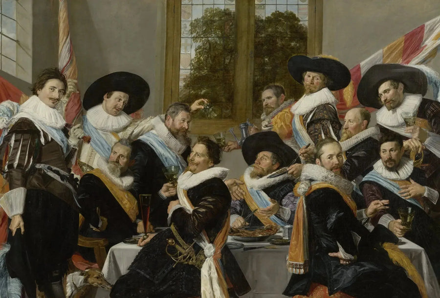 Bankett der Offiziere des Bogenschützenkorps von Saint-Adrien - Frans Hals
