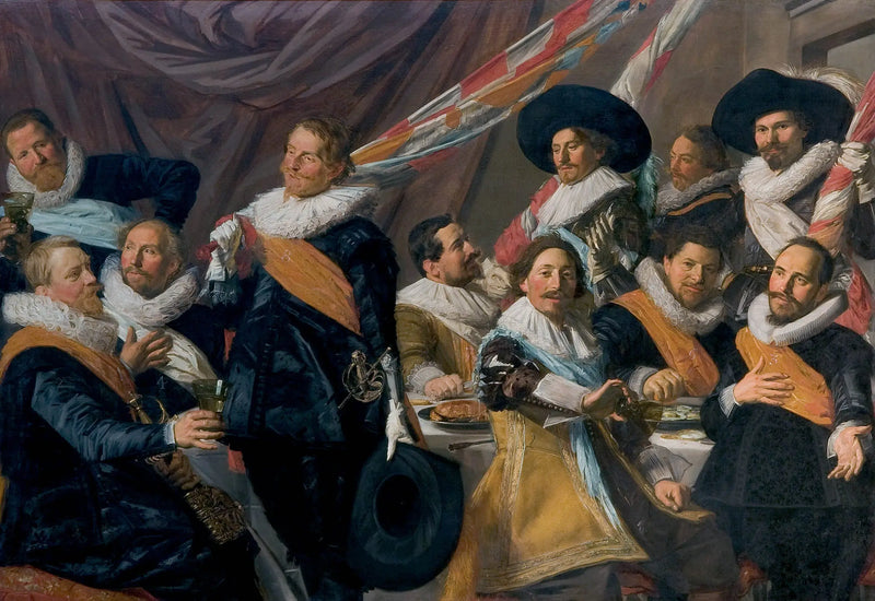 Bankett der Offiziere des Bogenschützenkorps von Saint-George, Haarlem 1627 - Frans Hals