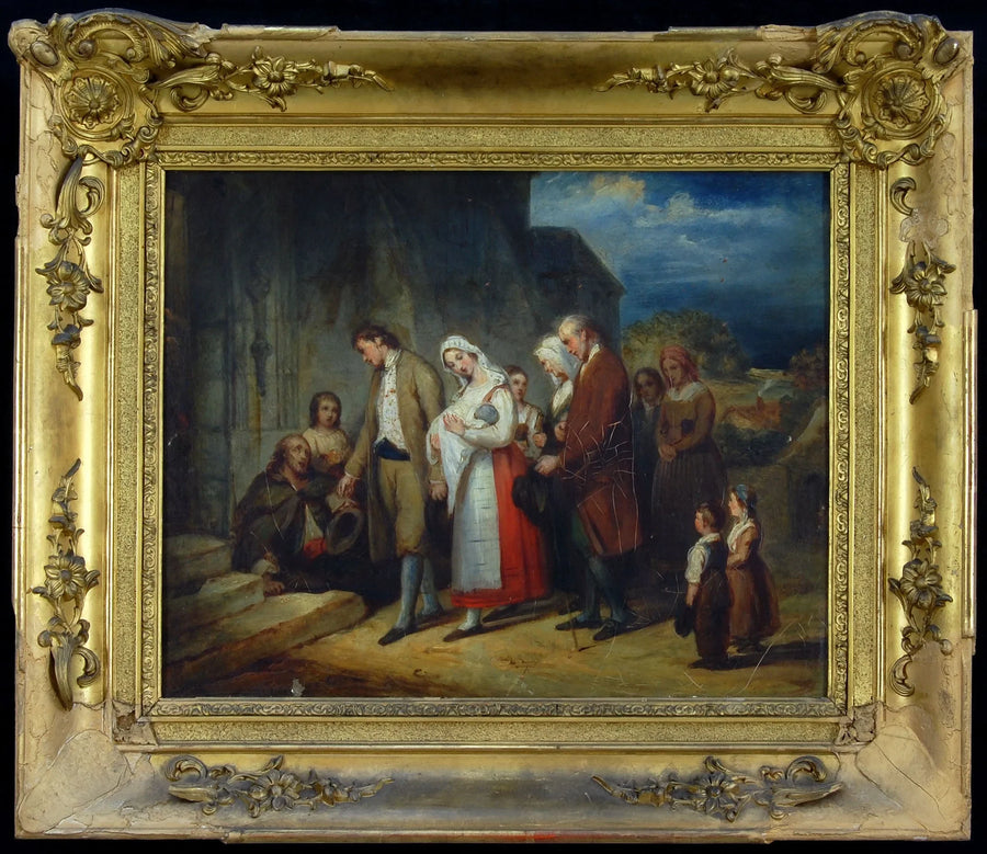 Tauf im Dorf - Ary Scheffer