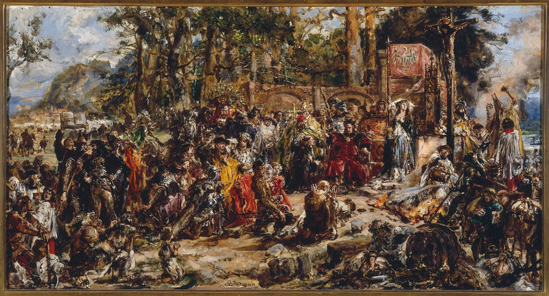 Taufe Litauens, aus der Serie « Geschichte der Zivilisation in Polen » - Jan Matejko