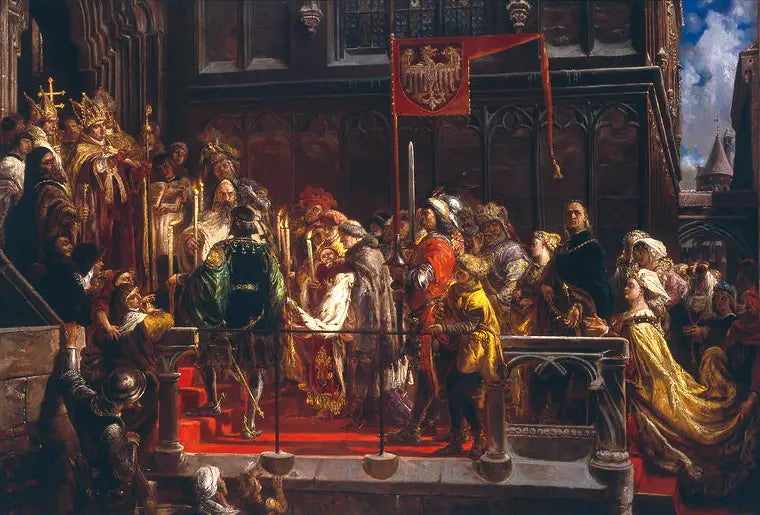 Taufe von Ladislas von Varna 18.II.1425. - Jan Matejko