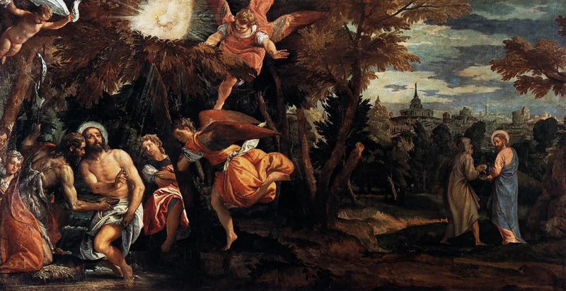Taufe und Versuchung Christi - Paul Véronèse
