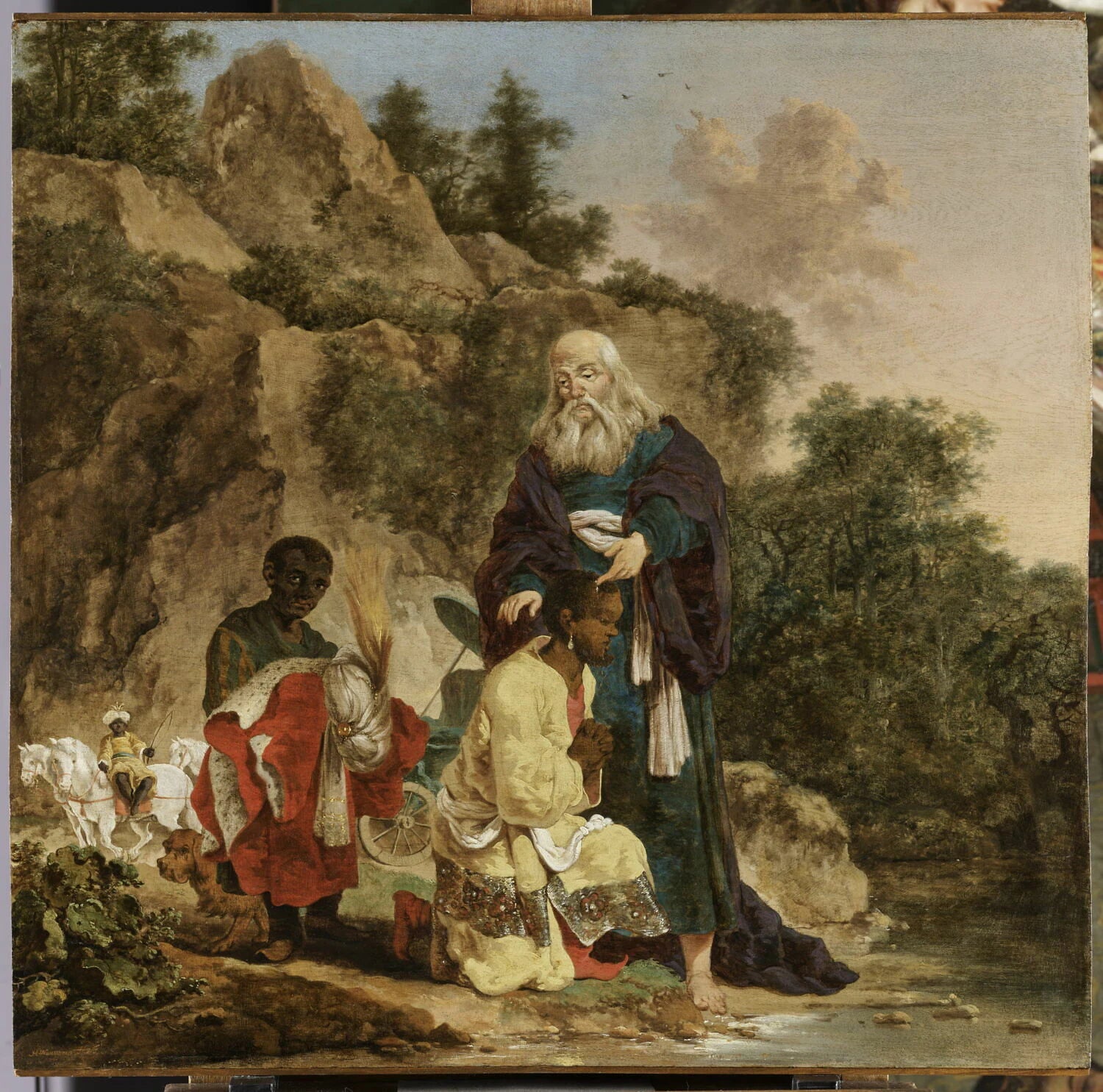 Le Baptême de l'eunuque éthiopien par l'apôtre (et diacre) saint Philippe - Herman Nauwincx
