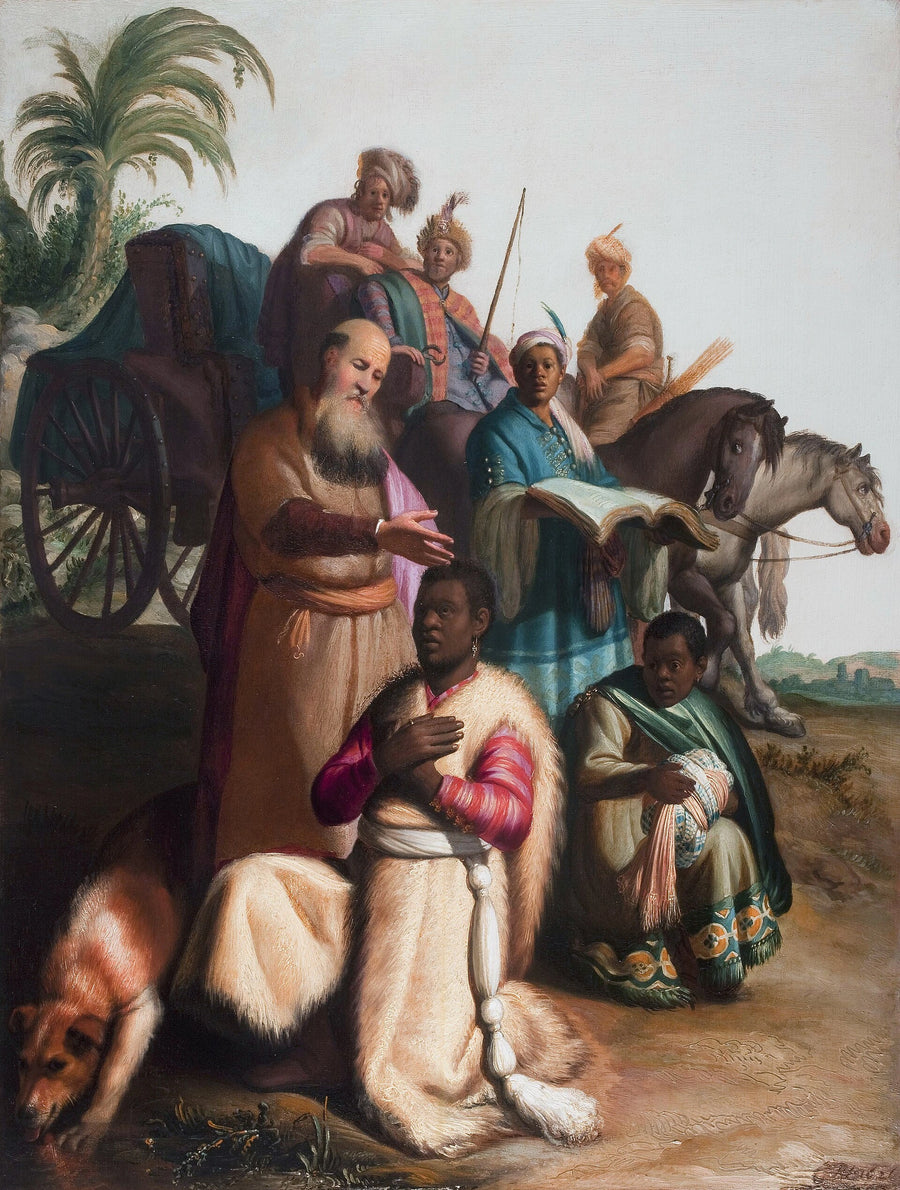 Die Taufe des Eunuchen - Rembrandt