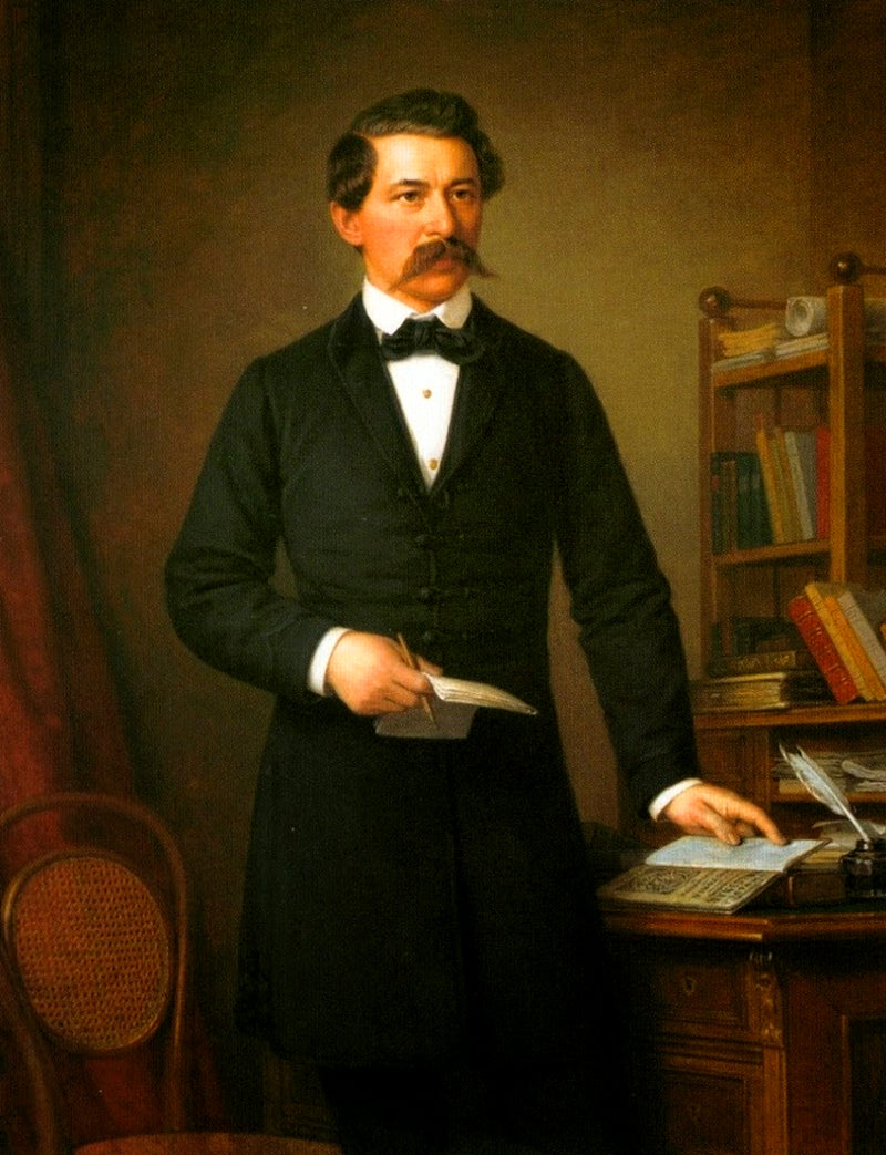 Portrait de János Arany - Miklós Barabás
