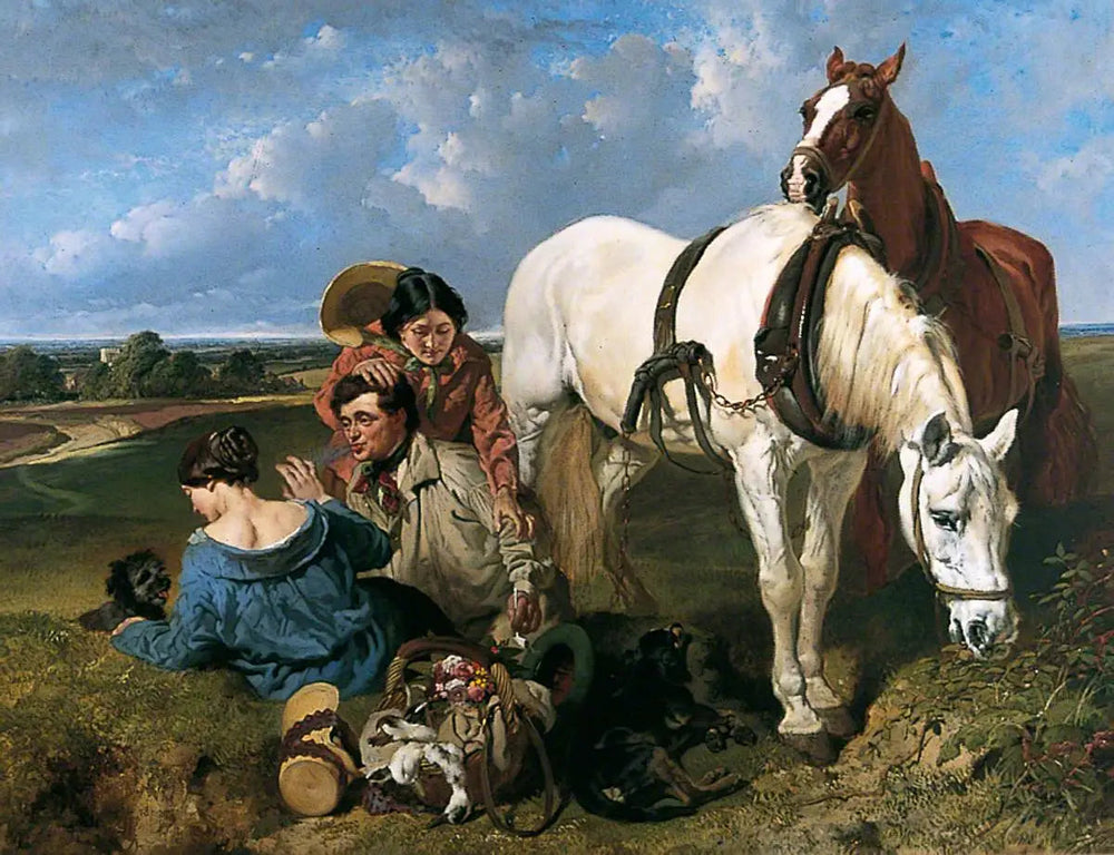 Barney, laisse les filles tranquilles - John Frederick Herring, Sr. image 1 copie peinte à la main à l’huile
