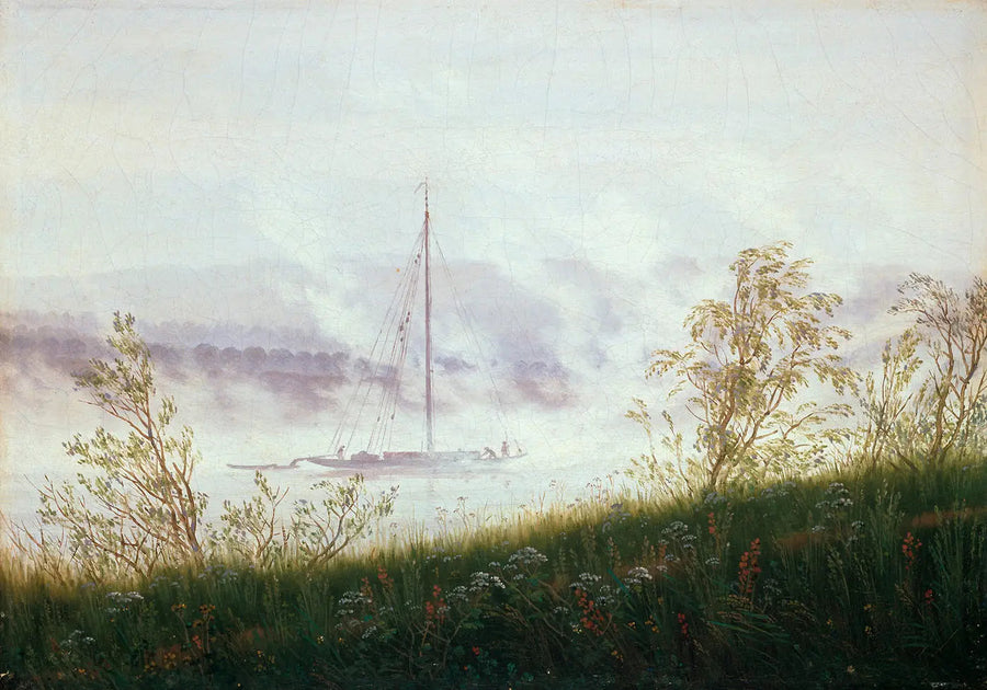 Boot im morgendlichen Nebel - Caspar David Friedrich