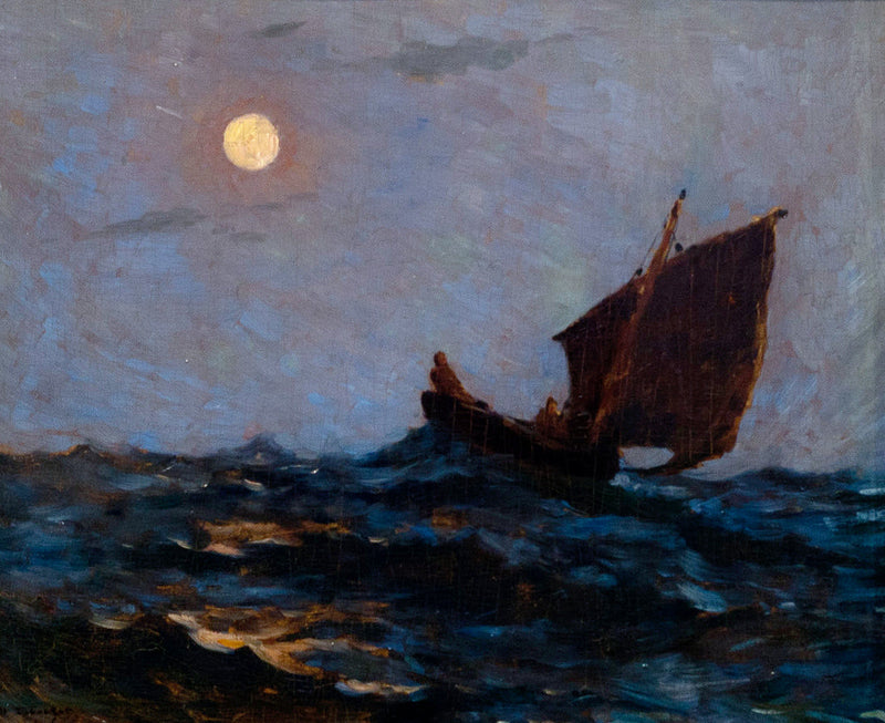 Fischerboot im Nebel - Henri Le Sidaner