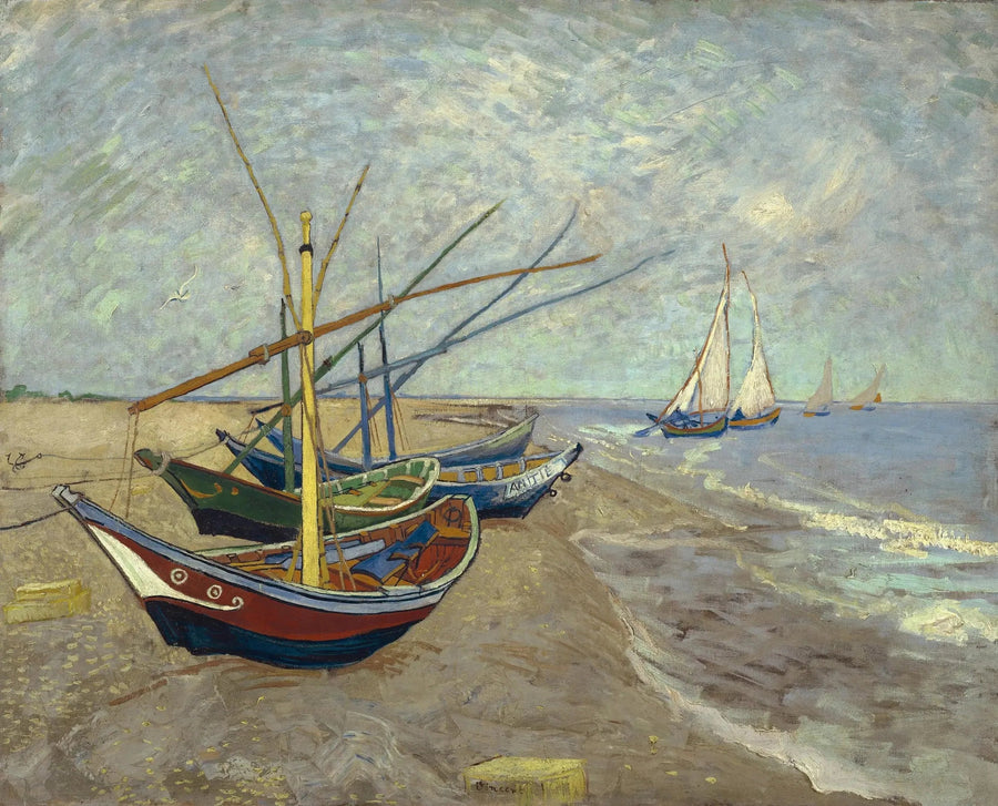 Boote bei den Saintes-Maries - Vincent van Gogh