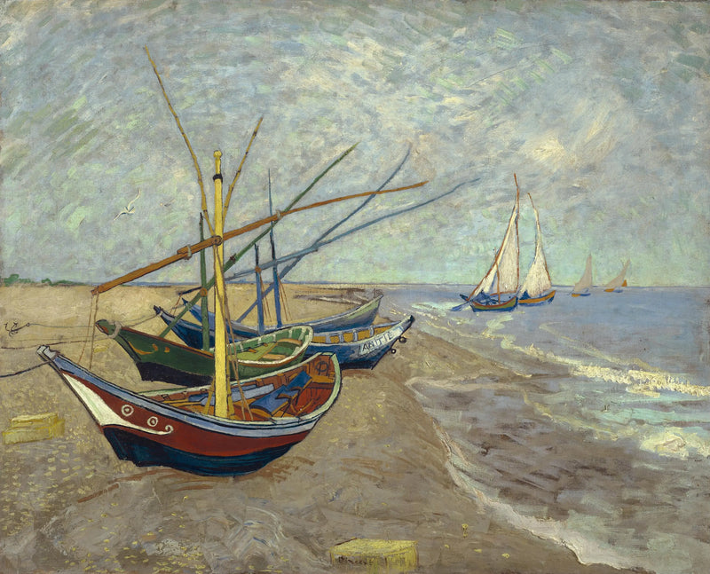 Boote bei den Saintes-Maries - Vincent van Gogh