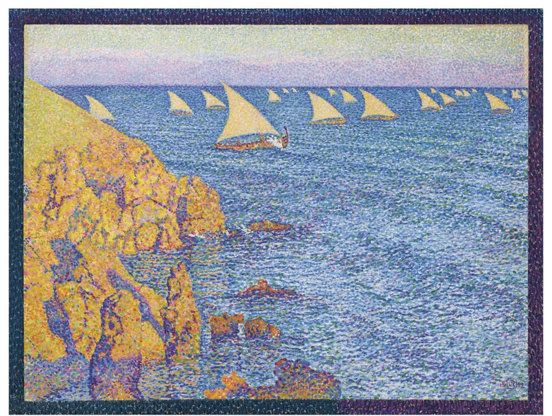 Fischerboote im Mittelmeer - Théo van Rysselberghe