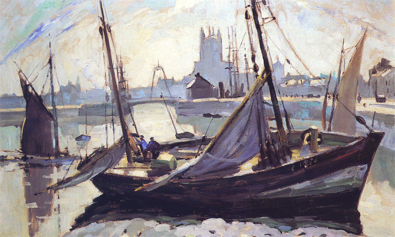 Boote, Fécamp - Robert Antoine Pinchon