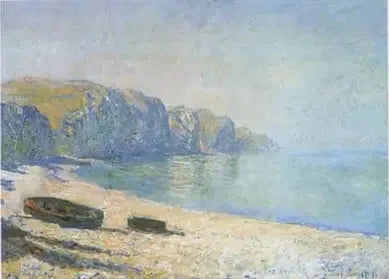 Boote am Strand von Pourville, Ebbe W709 - Monet