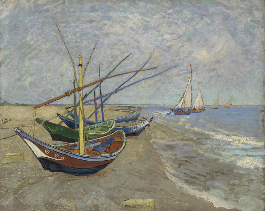 Boote bei den Saintes-Maries - Vincent van Gogh