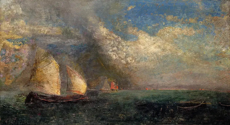 Boote. Souvenir de Venise - Odilon Redon