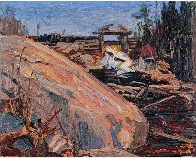 Holzstaumauer - Tom Thomson