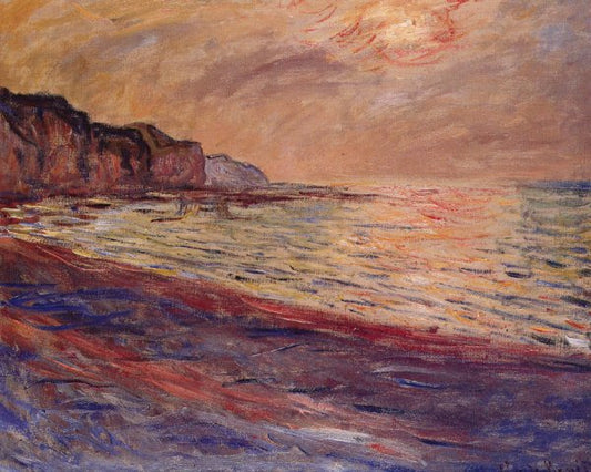 Sonnenuntergang in Pourville Claude Monet (1882)