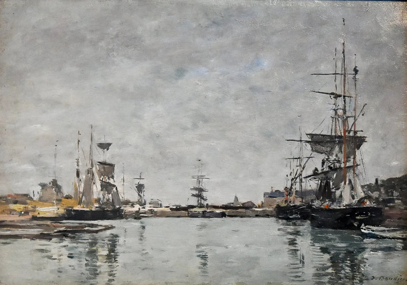 Deauville-Becken grauer Himmel - Eugène Boudin
