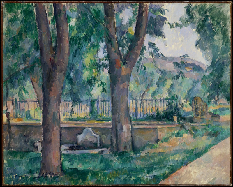 Bassin und Waschplatz des Jas de Bouffan - Paul Cézanne