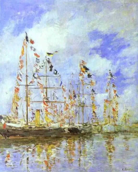 Yachthafen in Trouville-Deauville - Eugène Boudin