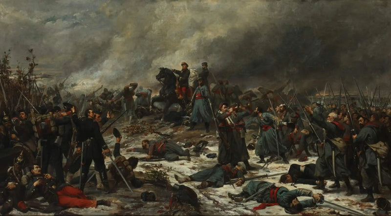 Schlacht von Auvours, den 10. Januar 1871 - Lionel Royer