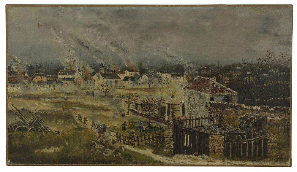 Bataille de Champigny - Épisode de la guerre de 1870 - Henri Rousseau - Alpha Reproduction