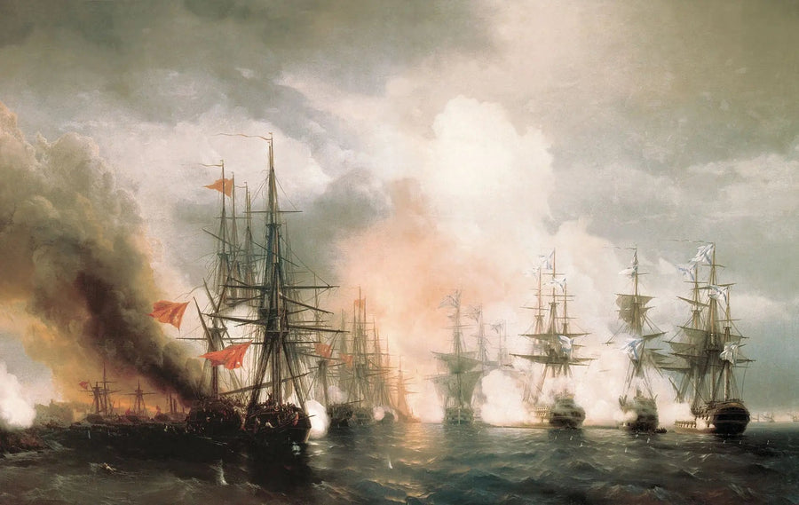 Schlacht von Sinope - Ivan Aïvazovski