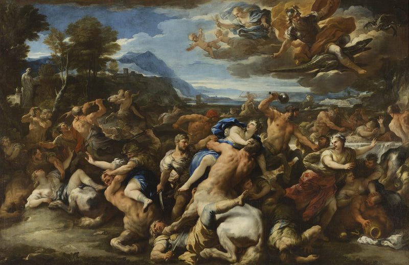 Kampf zwischen den Lapithen und den Zentauren - Luca Giordano