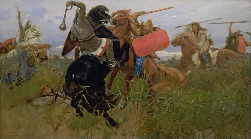 Schlacht zwischen den Skythen und den Slawen - Viktor Vasnetsov