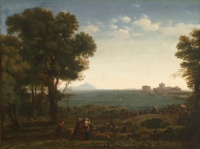 Schlacht auf einer Brücke - Claude Lorrain
