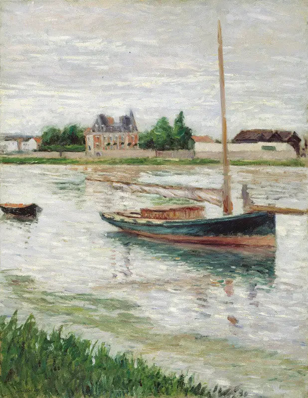 Ankerndes Boot auf der Seine, Argenteuil - Gustave Caillebotte