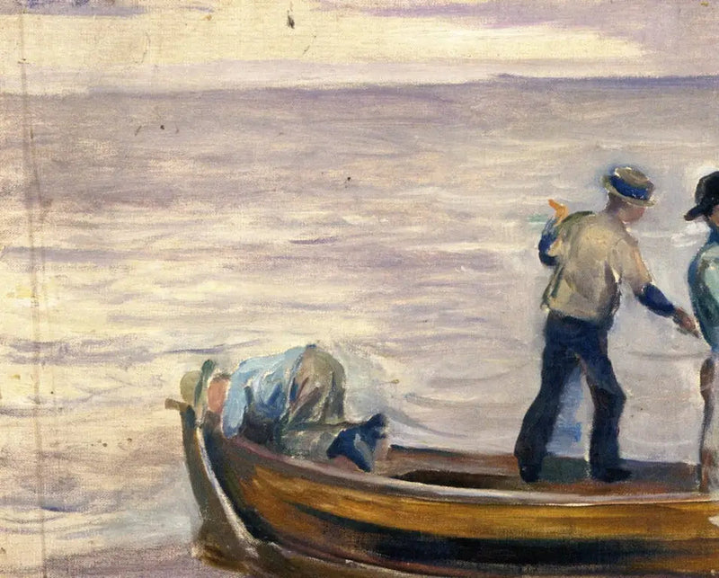 Boot mit drei Jungen - Edvard Munch
