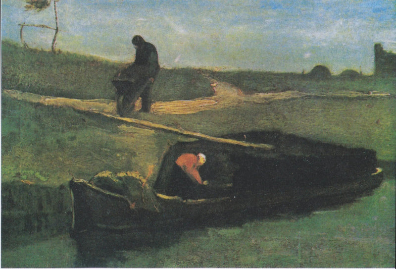 Torfboot mit zwei Personen - Vincent van Gogh