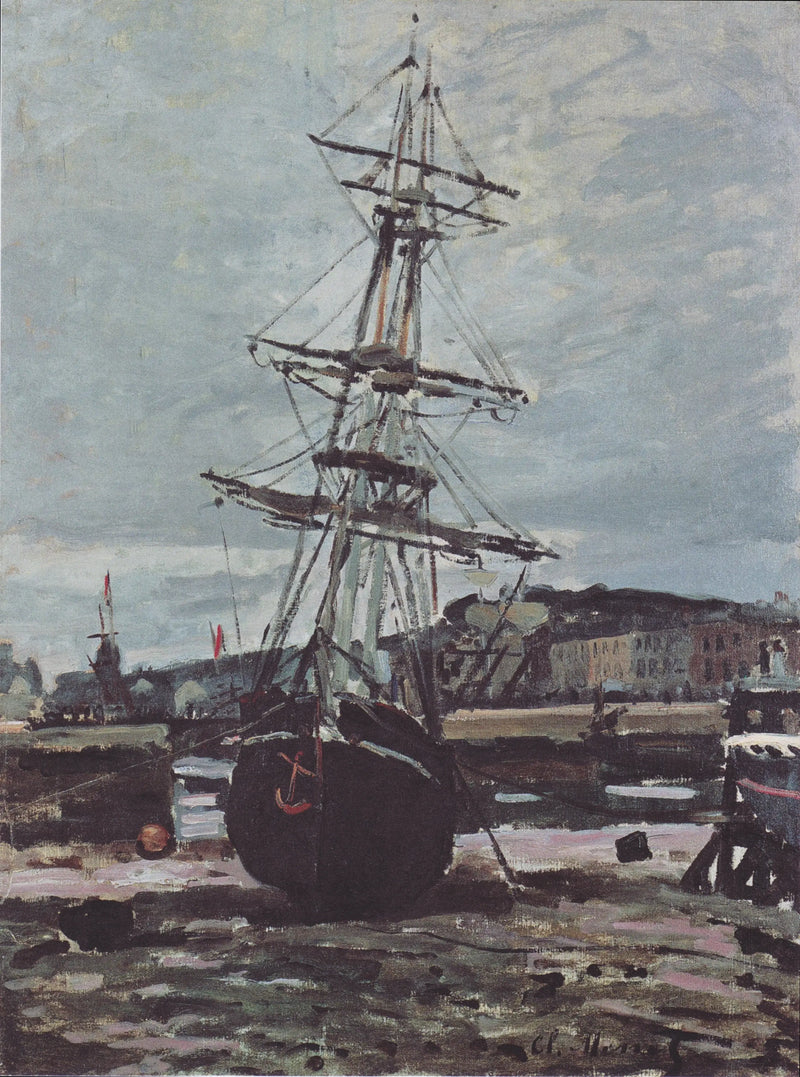 Gesunkenes Schiff in Fécamp - Claude Monet