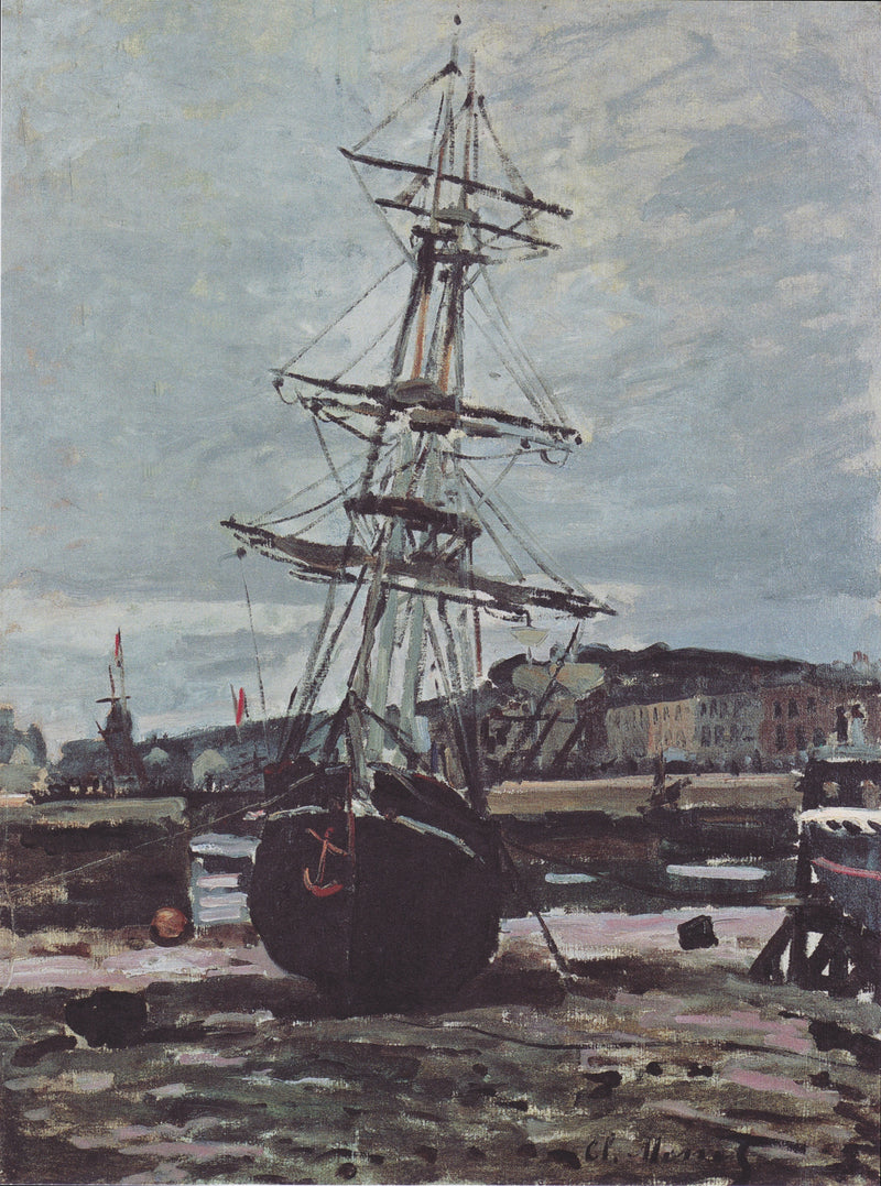 Boot gestrandet im Fécamp W118 - Claude Monet