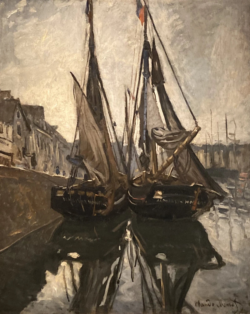 Fischerboot in Honfleur W116 - Claude Monet
