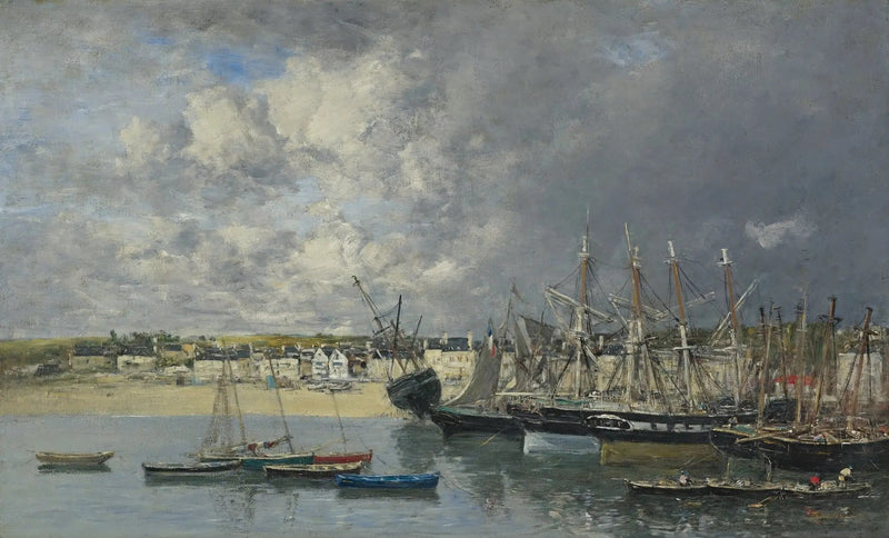 Boote im Hafen, Portrieux - Eugène Boudin