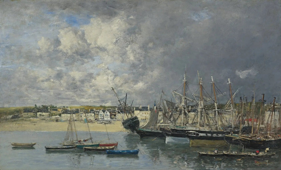 Boote im Hafen, Portrieux - Eugène Boudin