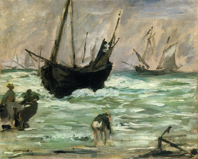 Ankommende Boote - Édouard Manet