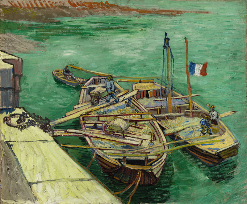 Die angelegten Boote - Vincent van Gogh