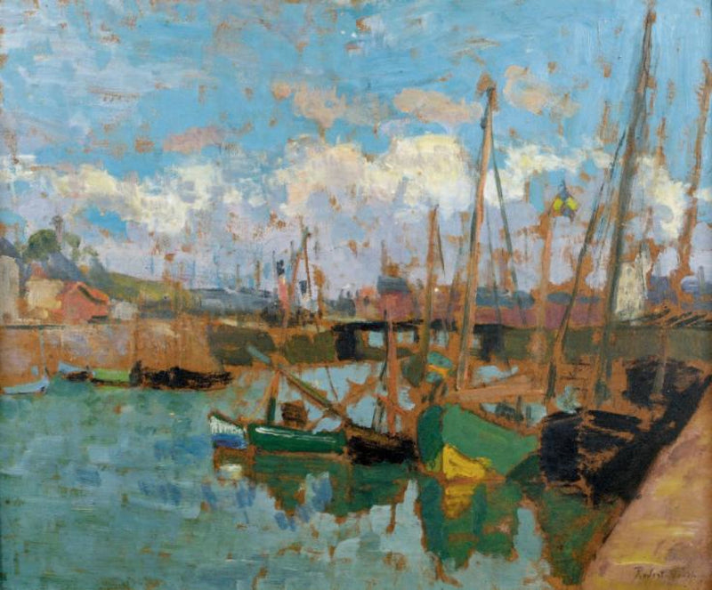 Boote im Hafen - Robert Antoine Pinchon