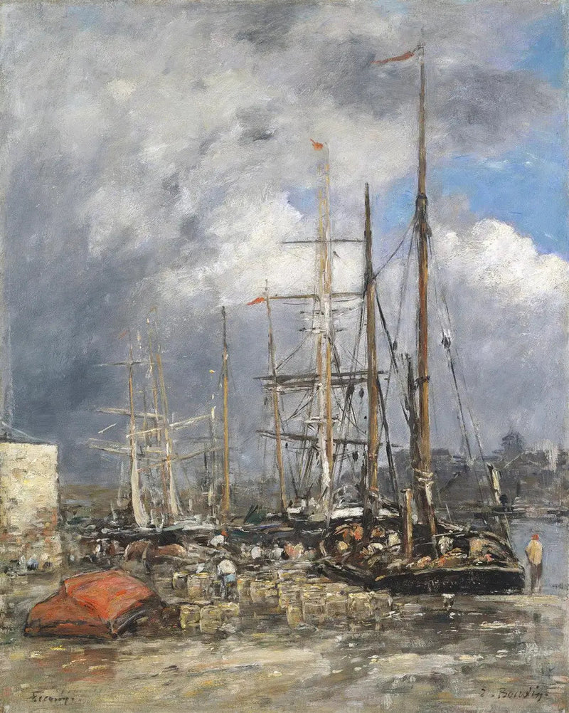 Fischerboote in Fécamp - Eugène Boudin