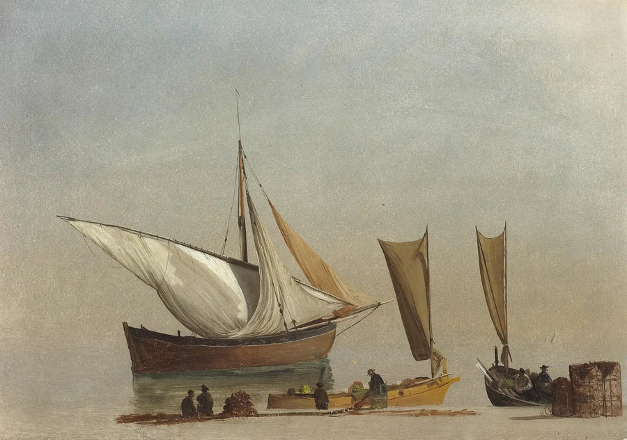 Fischerboote - Albert Bierstadt