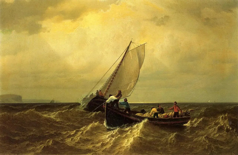 Fischerboote in der Fundy-Bucht - William Bradford