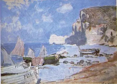 Fischerboote, Étretat - Claude Monet