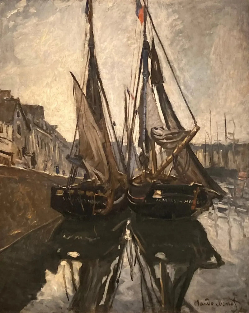 Fischerboote, Honfleur - Claude Monet