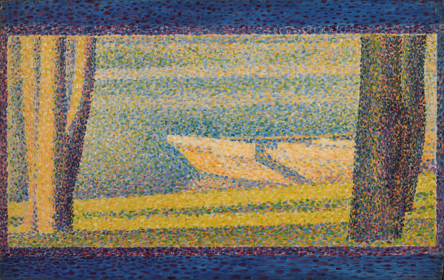 Boote und Bäume vertäut - Georges Seurat